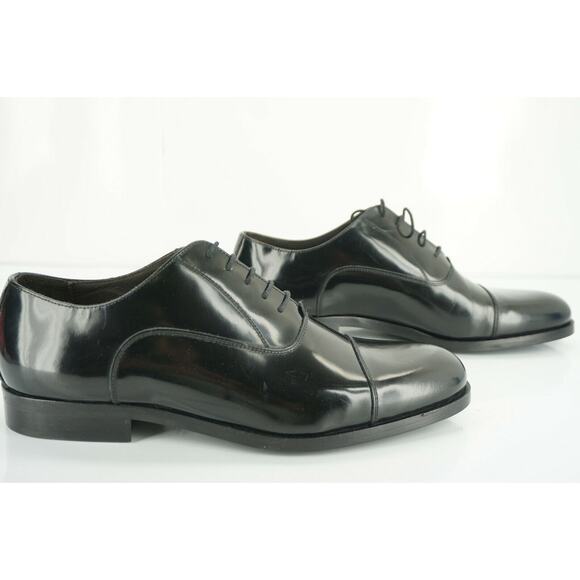 To Boot New York Wyatt Cap Toe Black Leather Shoes Size 11.5 Men's Adan Derrick - Picture 9 of 12